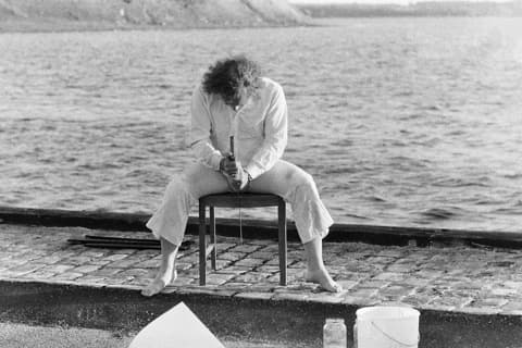 Philip Corner (Photo: Berty Skuber, 1985)
