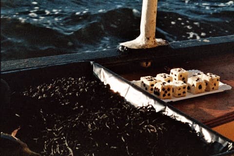 Black food and food dices (Photo: Berty Skuber, 1985)
