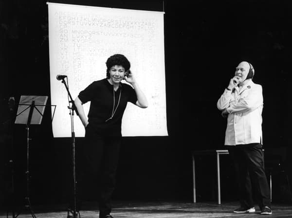 Ann Noël and Emmett Williams (Photo: Jytte Jørgensen, 1985)

