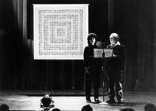 Ann Noël and Emmett Williams (Photographer unknown, 1985)
