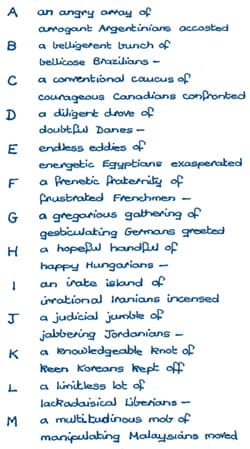 Score for alphabet word game part 1
