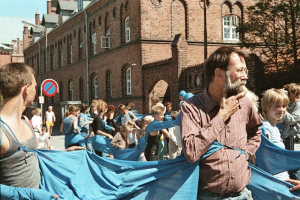 Geoffrey Hendricks (Photo: Berty Skuber, 1985)
