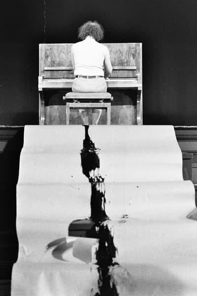 Philip Corner (Photo: Berty Skuber, 1985)
