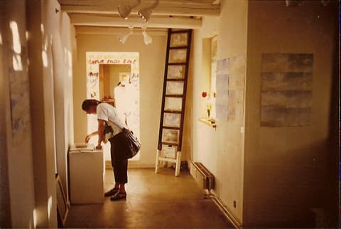 Installation view (Photo: Geoffrey Hendricks, 1985)
